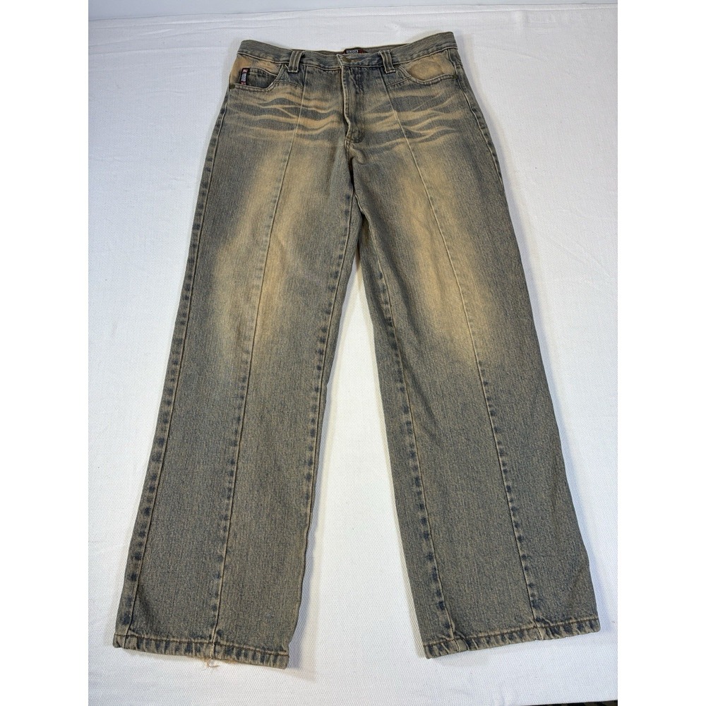 Vintage Clock House Baggy Skater Jeans Men's 32 Blue Sand Wash Y2K Wide‎ Leg